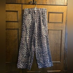 PacSun Animal Print Denim Pants